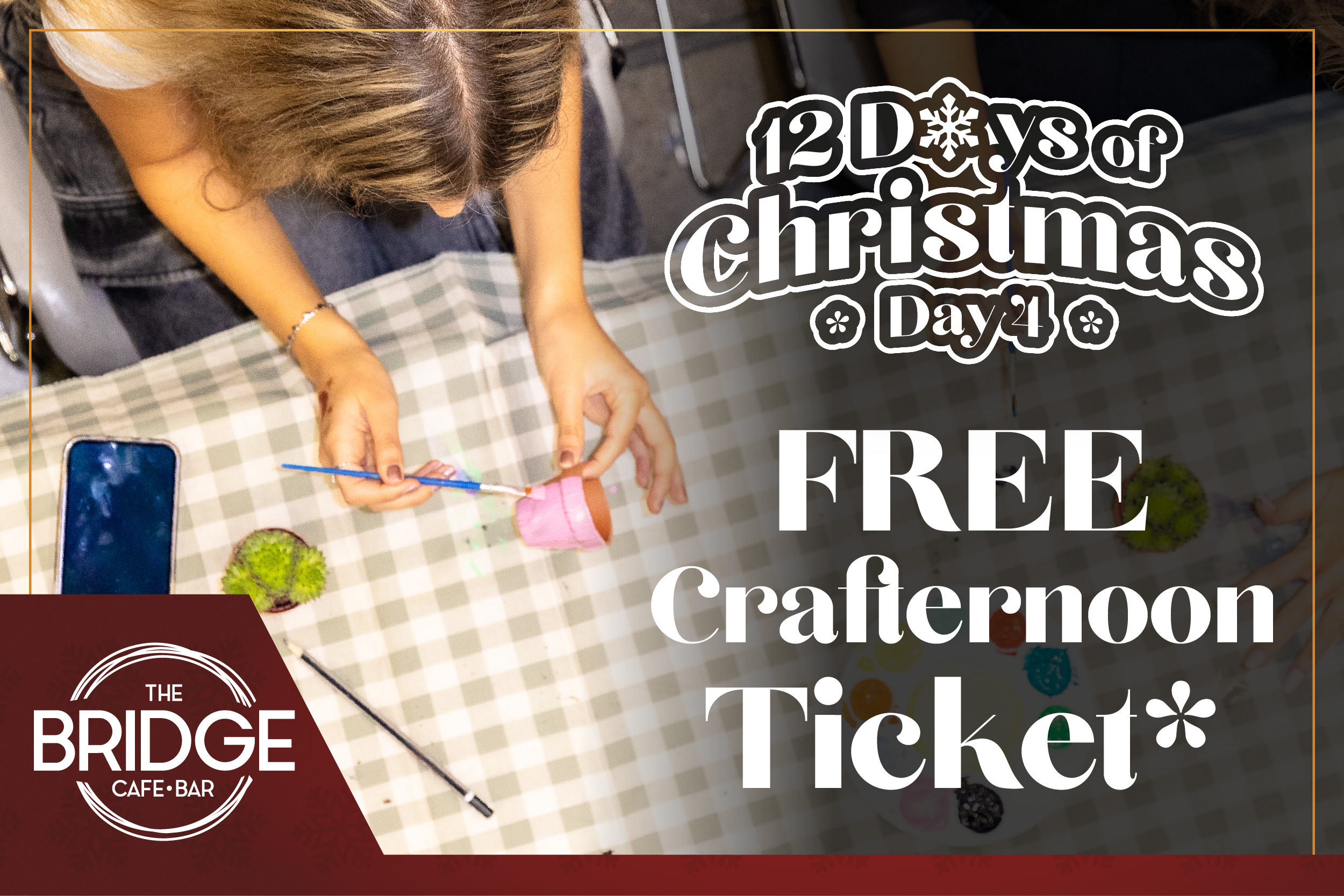 Day 4 of SUSU’s 12 Days of Christmas - FREE Crafternoon Ticket