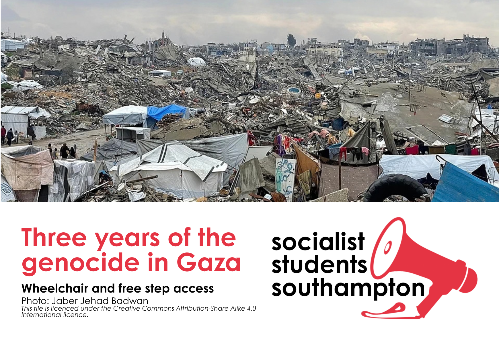 Socialist Students Society: Three years of the genocide in Gaza