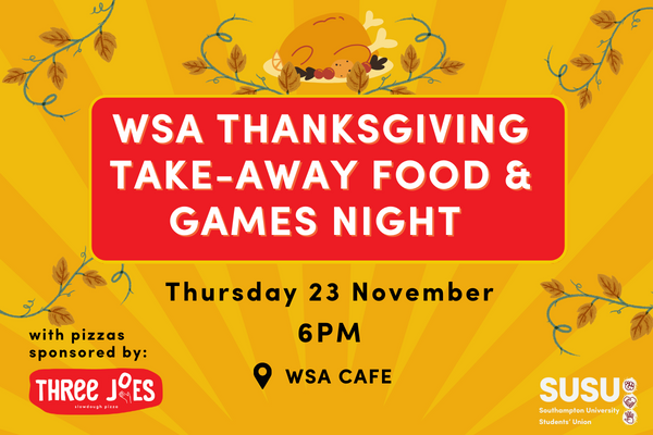 WSA Thanksgiving Food & Games Night