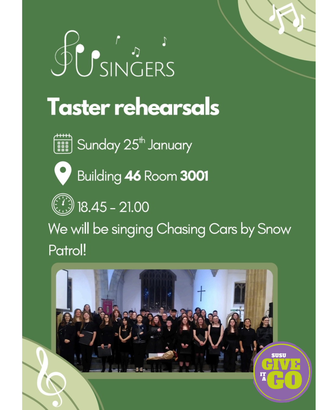 Give It A Go: SUSingers Taster Session
